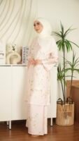Kurung Pahang Tansilk - Baby Pink