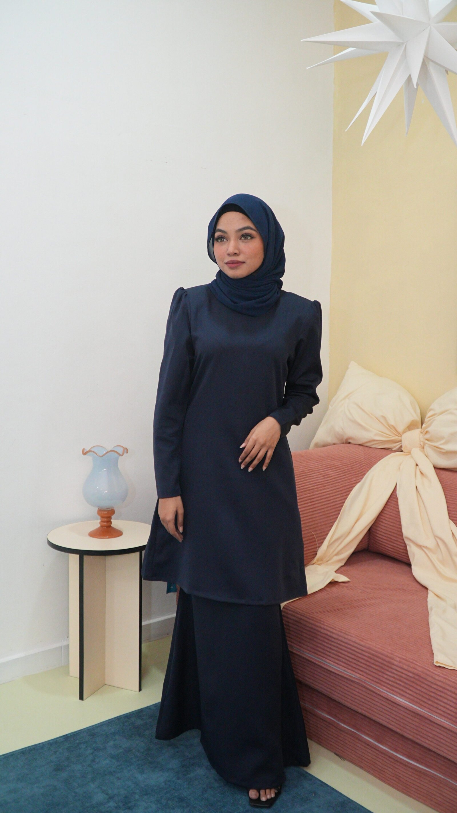 Kurung Moden Riani - Dark Blue