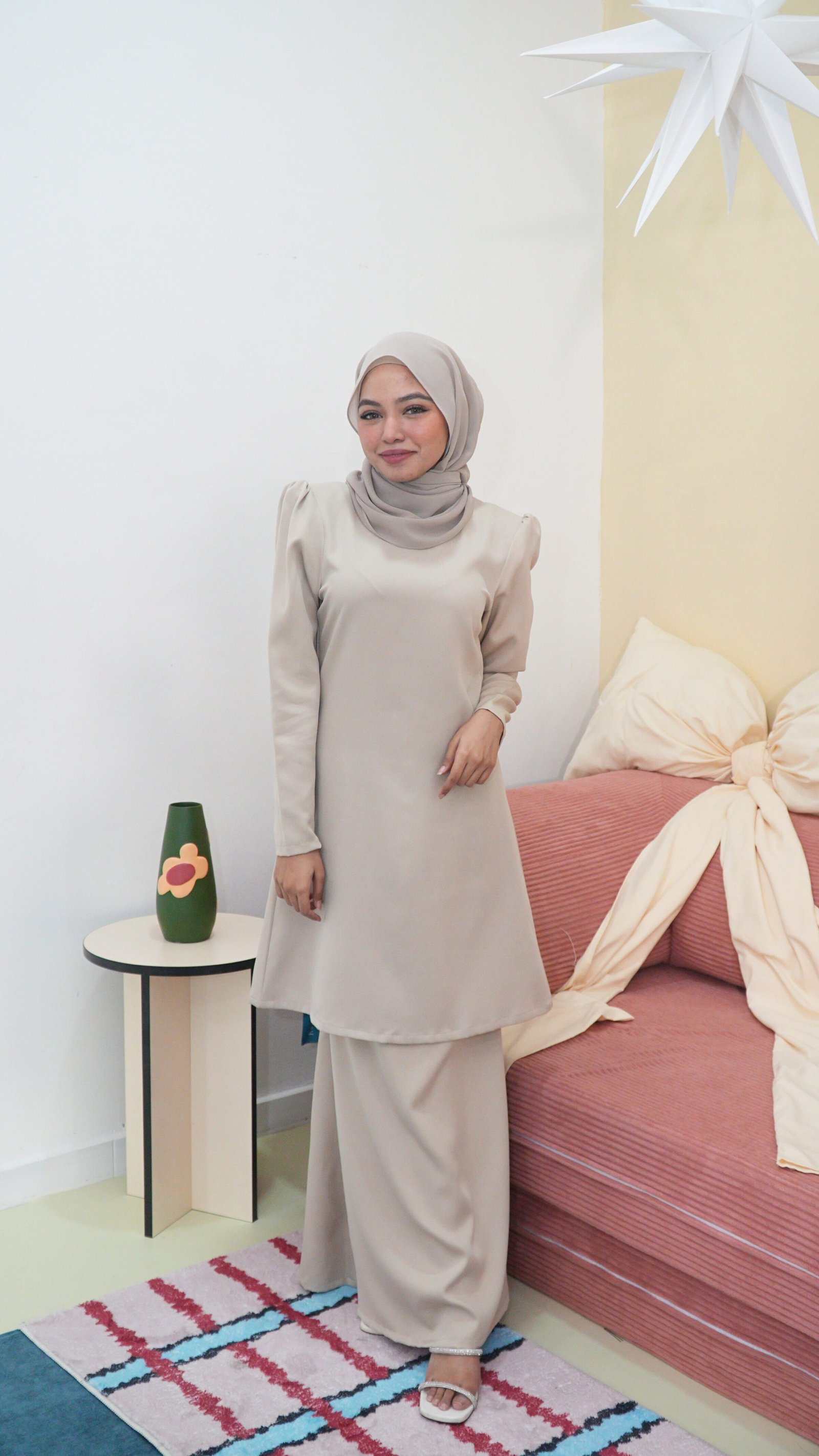 Kurung Moden Riani - Grey
