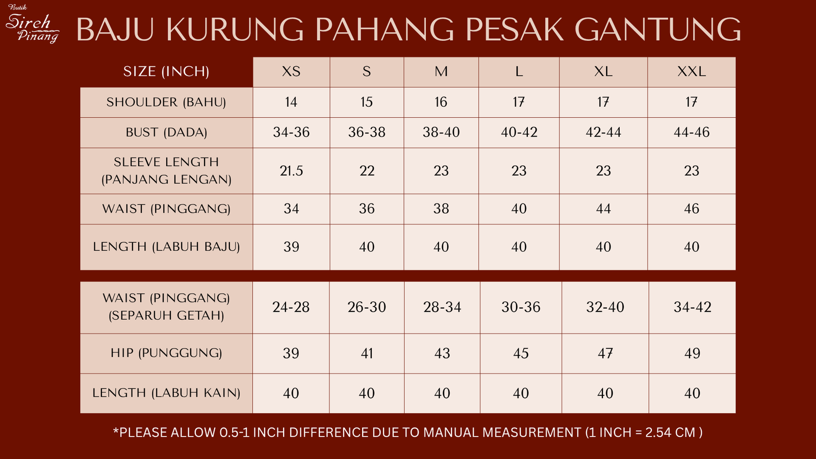 BAJU KURUNG PAHANG AYU DIAN COLLECTION