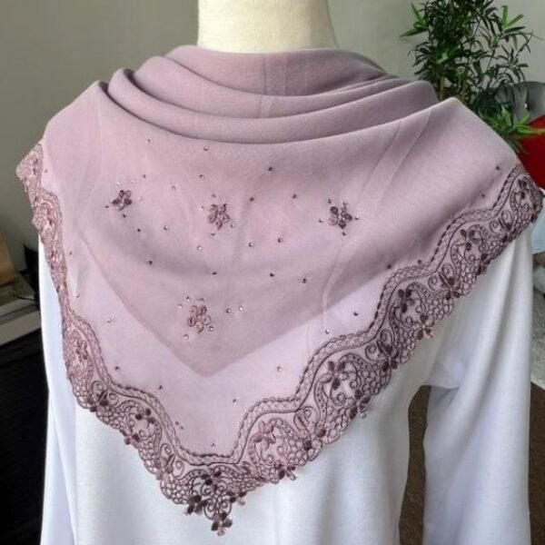 TUDUNG BAWAL SULAM KERAWANG LEENA