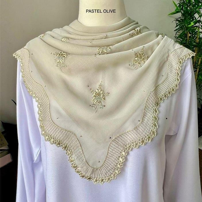 TUDUNG BAWAL SULAM KERAWANG DEENA