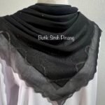 TUDUNG BAWAL DOUBLE LINE DIAMOND