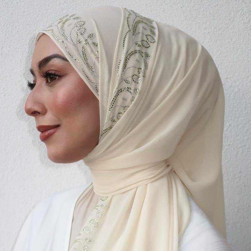 SELENDANG CHIFFON BATU TABUR